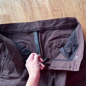 lululemon athletica Brown Dress Pants with large square back pockets